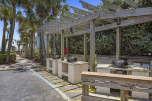 Private picnic and BBQ area at the Cabana Club